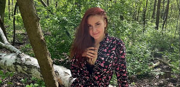  Amateur Public Sex and BJ with redhead girlfriend KleoModel